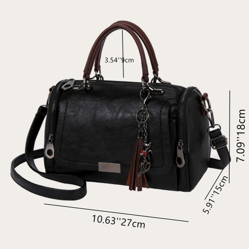 Luxury Tassel Boston Tote