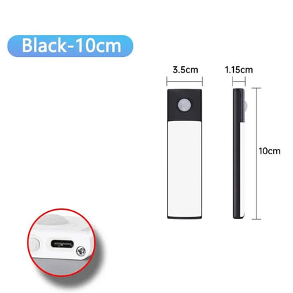 Ultra-Thin Magnetic LED Cabinet Light - USB Rechargeable Motion Sensor Under Counter Lamp