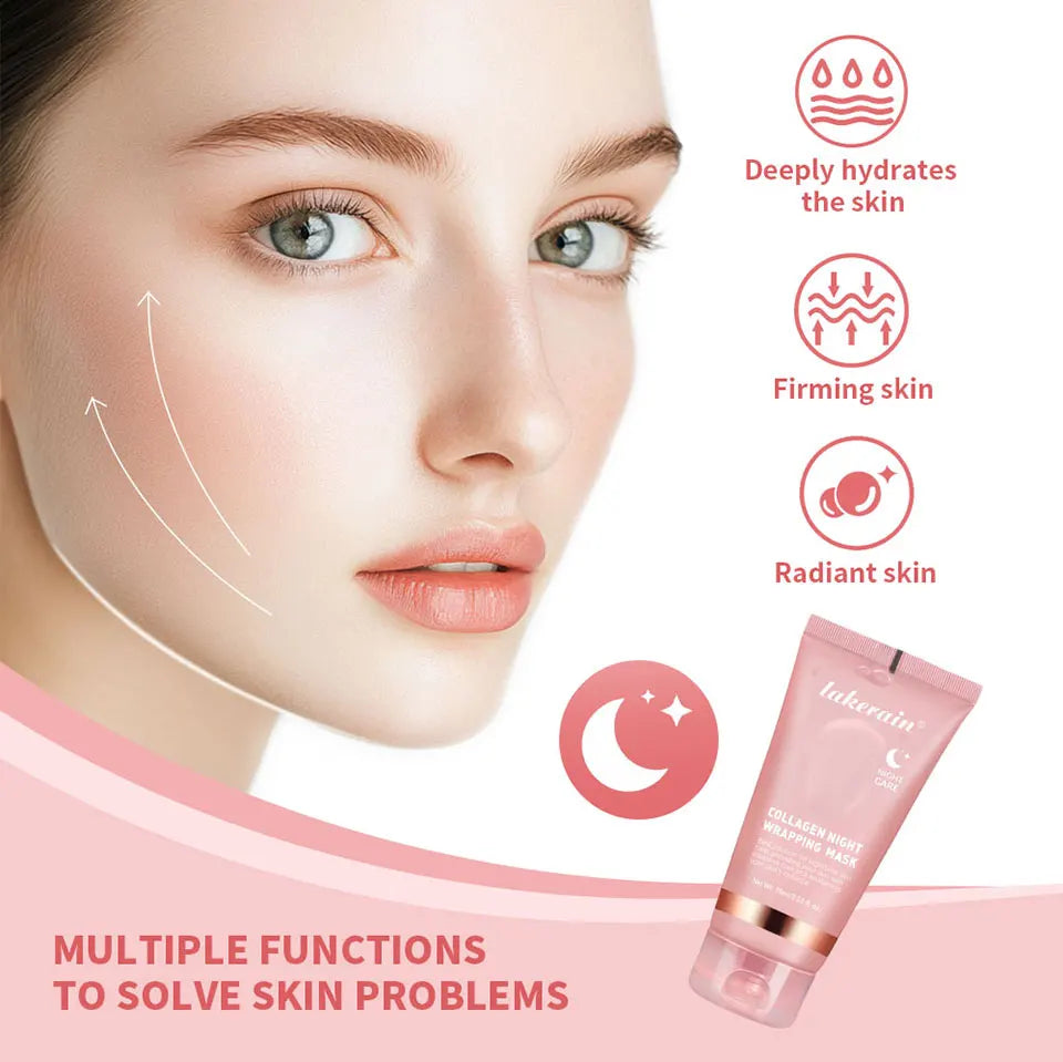 Overnight Collagen Wrapping Mask - Hydrating Peel-Off Facial Gel