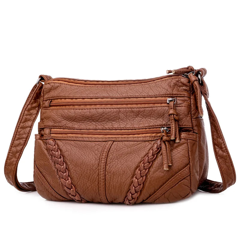 Luxury Vintage Leather Bucket Bag