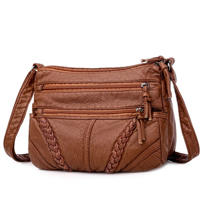 Luxury Vintage Leather Bucket Bag