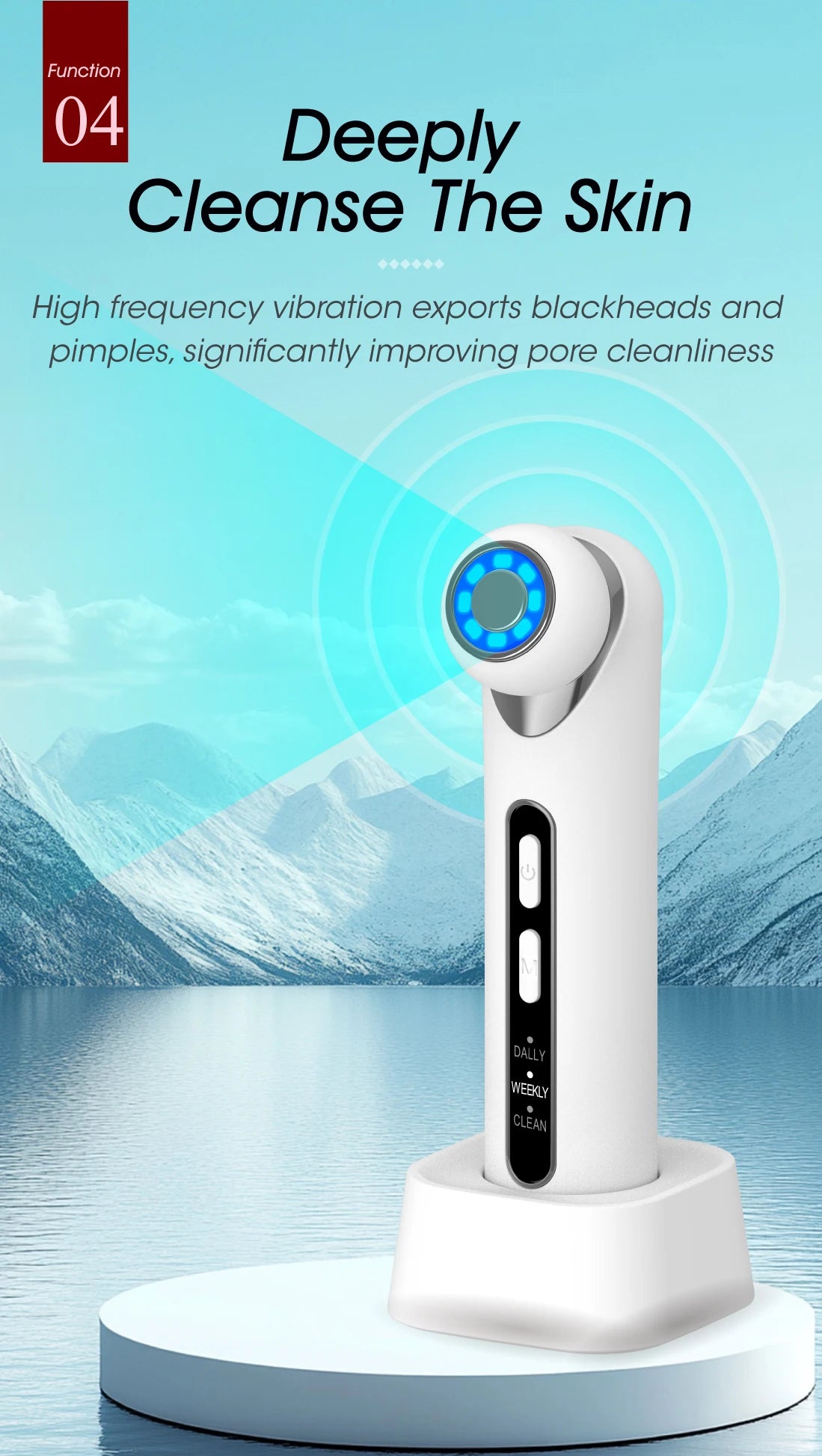 3-in-1 LED Photon Eye & Facial Massager Wand for Anti-Aging and Skin Lifting