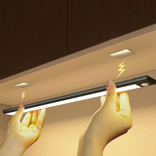 Ultra-Thin Magnetic LED Motion Sensor Cabinet Light - Type-C Rechargeable & Dimmable