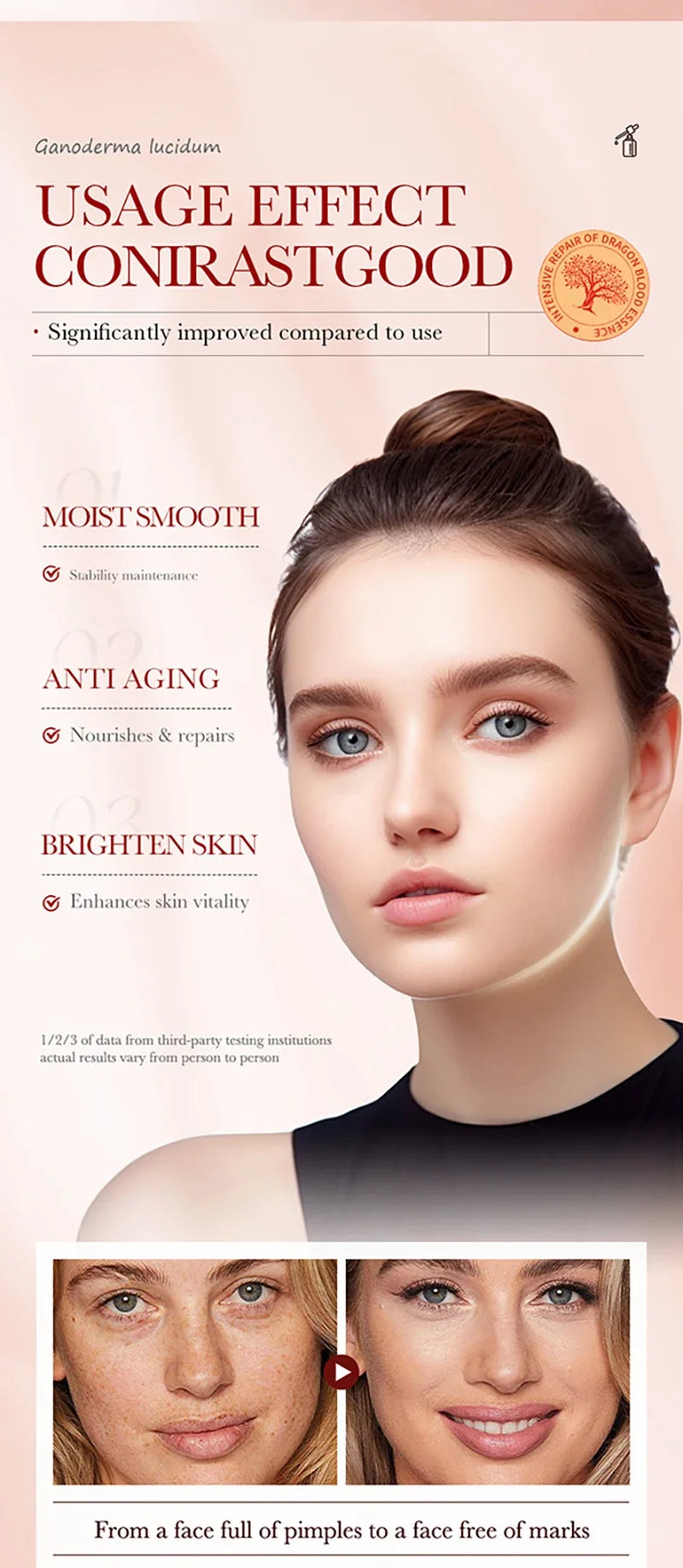 Dragon Blood Anti-Aging Facial Serum for Firming and Wrinkle Reduction