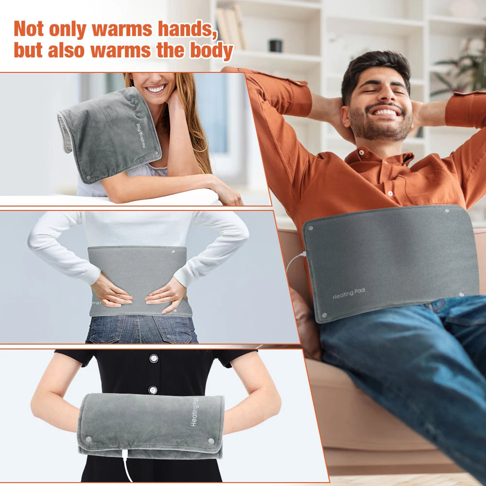 USB Graphene Smart Thermostat Hand Warmer - Portable Heated Warming Bag for Office - 6