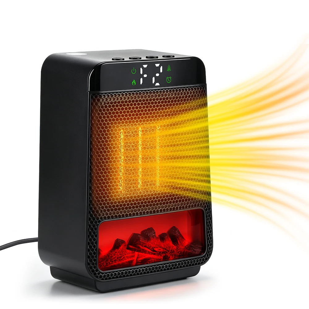 Portable PTC Ceramic Electric Space Heater with LED Display and Timer - 22
