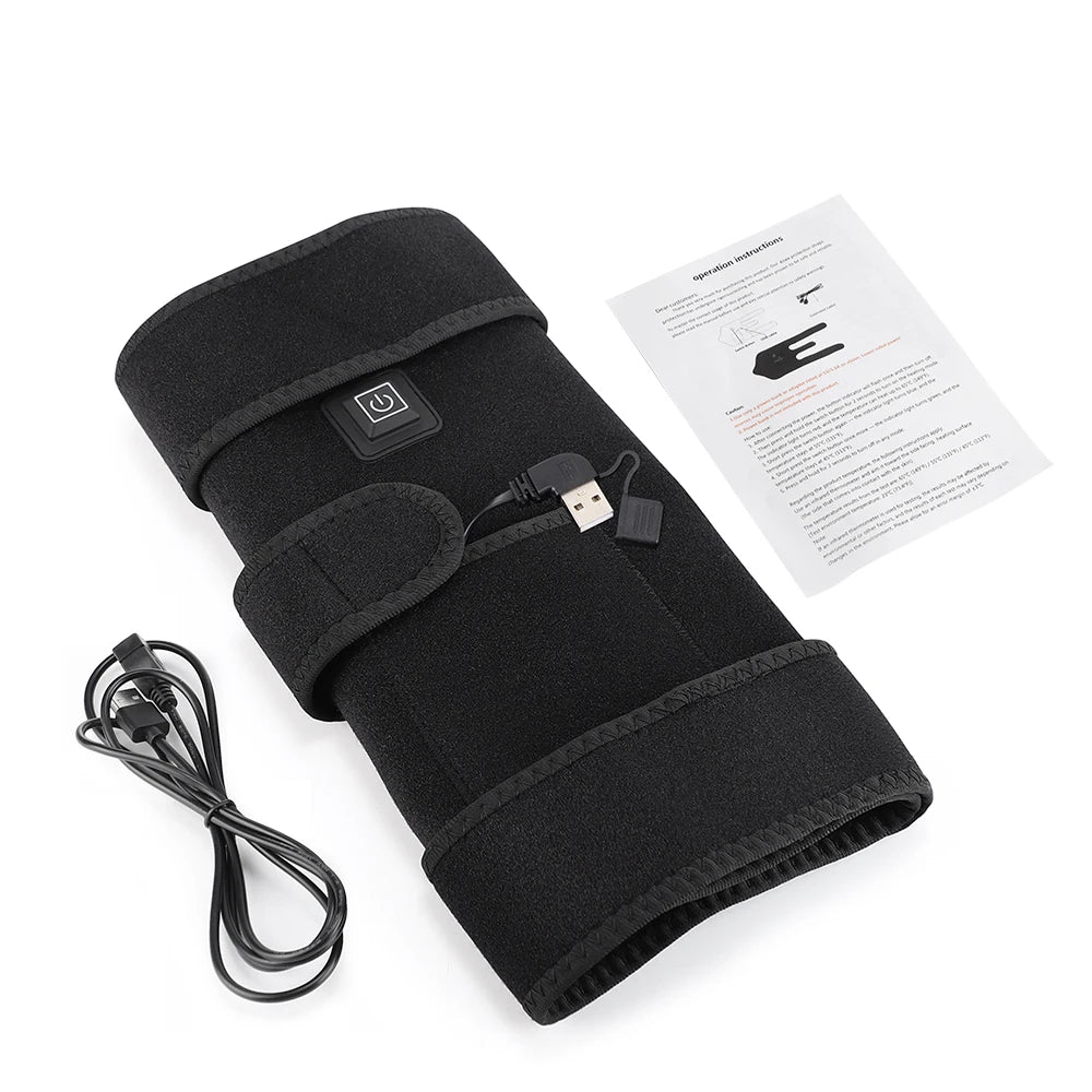 Red Light Therapy Knee Wrap - Heated Joint & Muscle Pain Relief Brace - 15