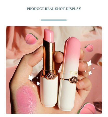 Peach Color-Changing Moisturizing Jelly Lipstick - Long-Lasting Lip Balm