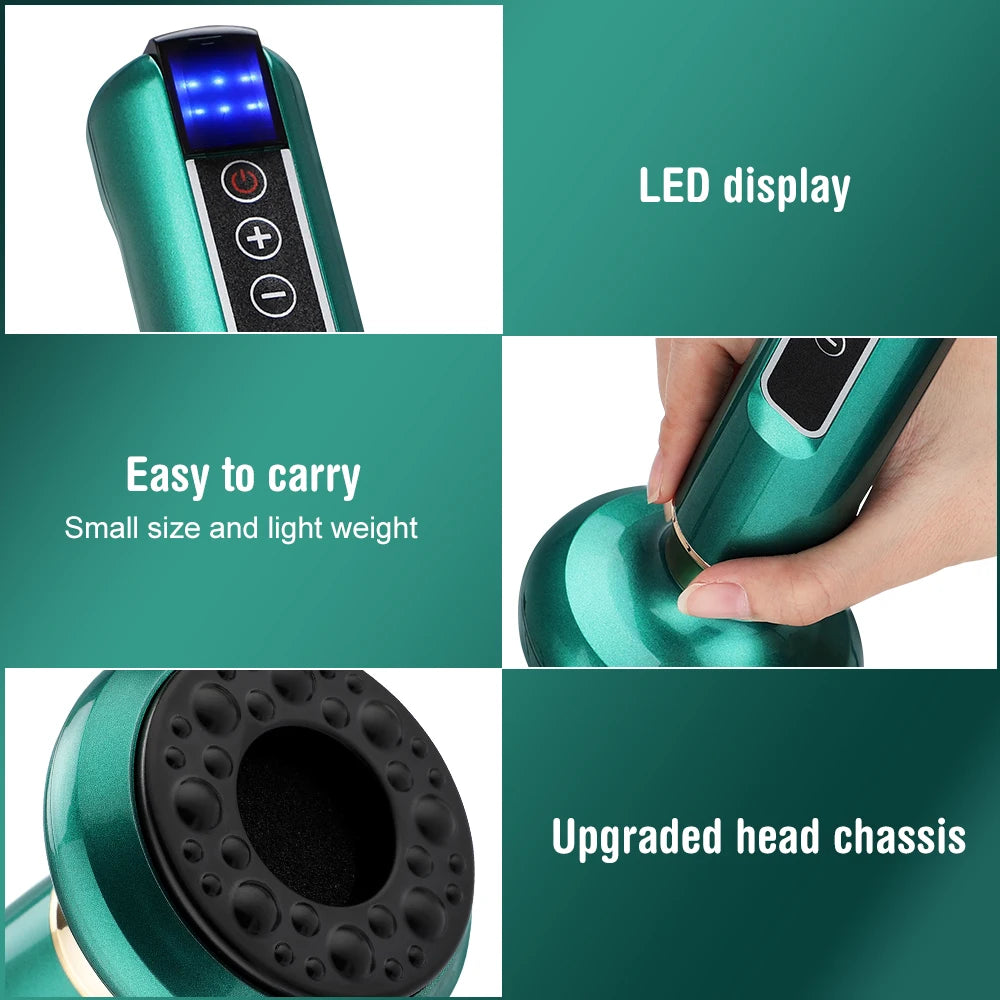 Electric Cupping & Gua Sha Massager - Adjustable Heat & Suction Therapy Device