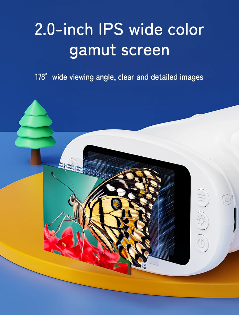 Portable Handheld Digital Microscope for Kids with HD IPS Screen