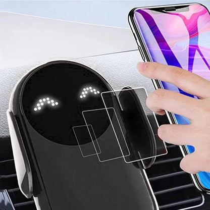 Smart Infrared Auto-Clamping 30W Fast Wireless Car Charger Mount