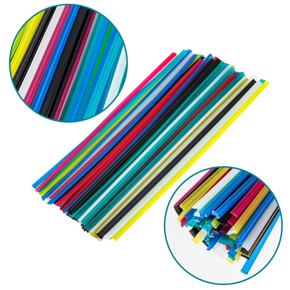 PP Plastic Welding Rods - 20cm Colorful Welding Sticks for Car Bumper Repair - 4