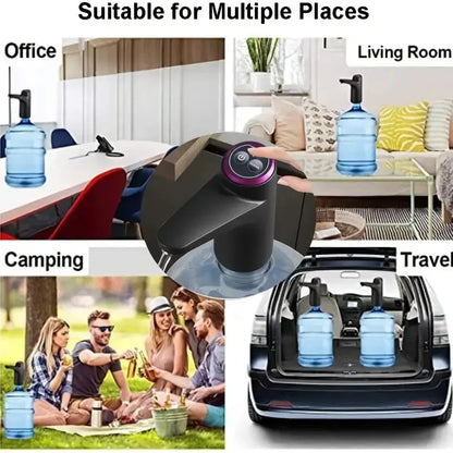 Electric 5 Gallon Water Dispenser Pump - USB Rechargeable Automatic Water Bottle Pump