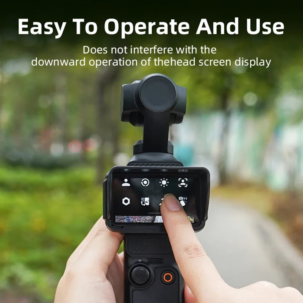 Sun Shade for DJI Osmo Pocket 3 - Anti-Glare Screen Hood & Light Shield - 14