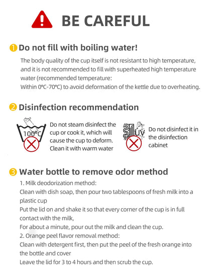 ThinkRider Sports Water Bottle - Leak-Proof Squeeze Bottle for Cycling & MTB