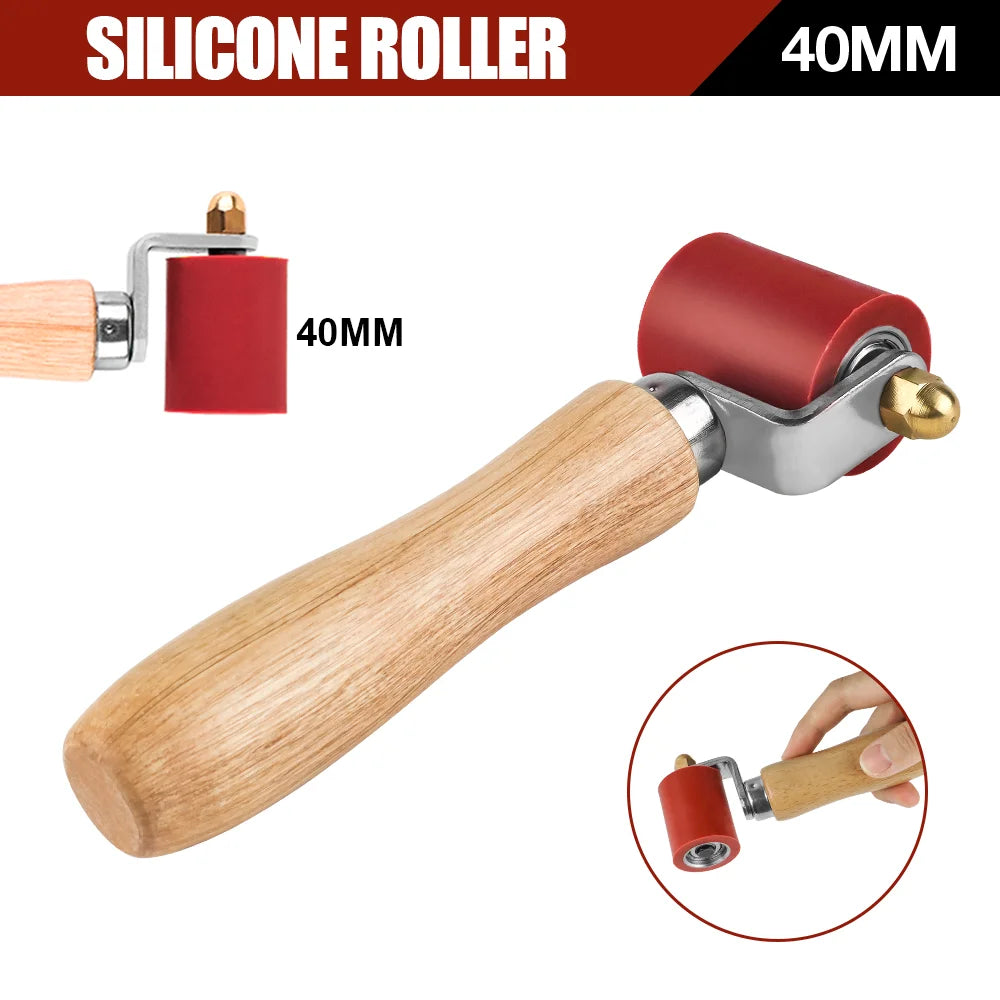 Silicone Seam Roller & Brass Penny Roller for PVC TPO EPDM Roofing Welding - 18