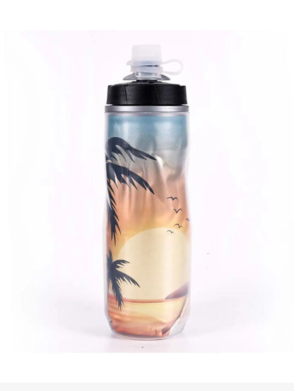 Insulated Cycling Water Bottle - 610ml Leak-Proof MTB & Road Bike Sport Cup