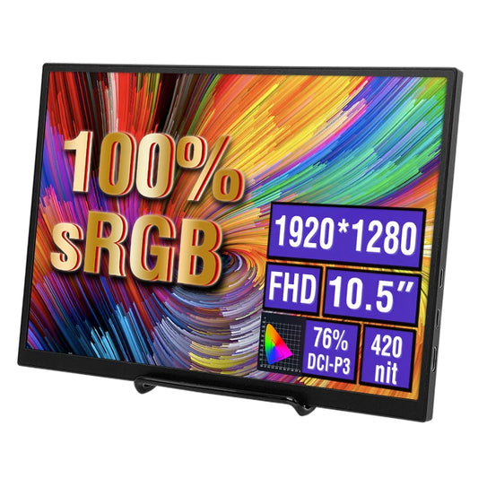 10.5" Portable Monitor 1920x1280 IPS HDR Gaming Display for Laptop & Console