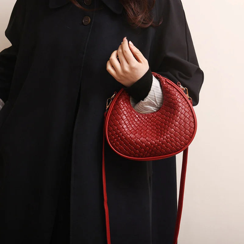 Luxury Half Moon Shoulder Bag