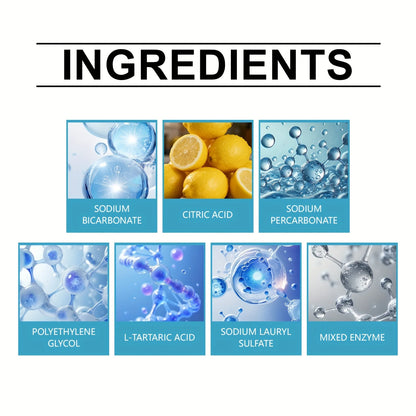 Effervescent Denture Cleaning Tablets for Deep Stain & Odor Removal