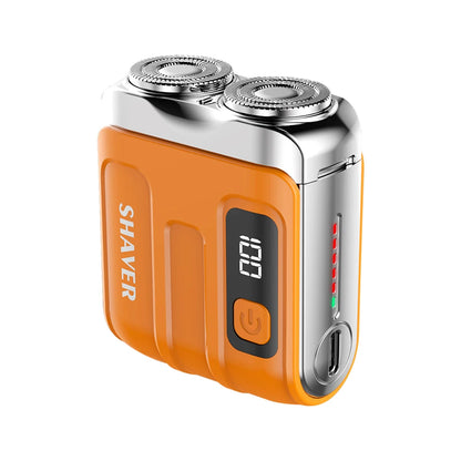 Portable Mini Electric Shaver with Digital Display & USB Rechargeable