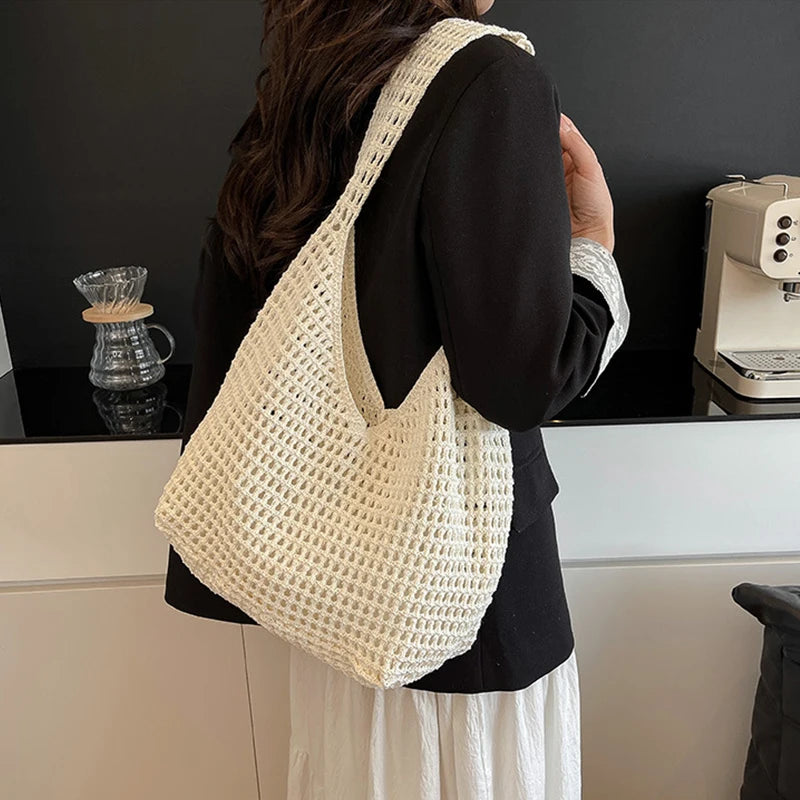 Luxury Bohemian Crochet Tote