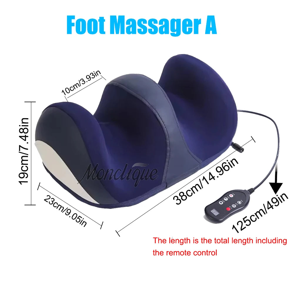 Electric Shiatsu Foot Massager with Heat - Deep Tissue Leg & Calf Relaxer