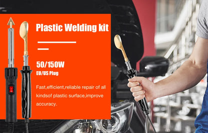 150W/50W Plastic Welder & Soldering Iron Kit - Car Bumper, Kayak & Dashboard Repair Tool