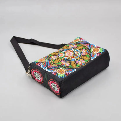 Luxury Embroidered Floral Nylon Bag
