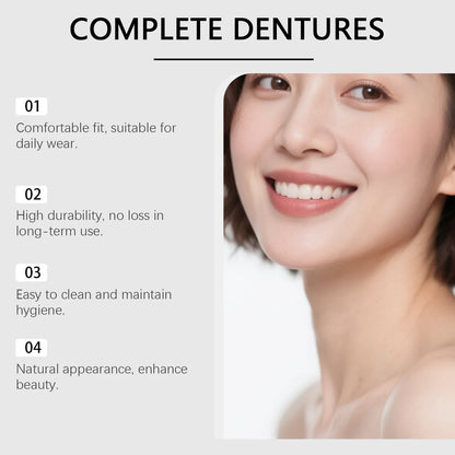 Comfort Fit Silicone Denture Set for Instant Smile Transformation