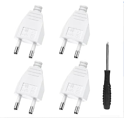 EU Plug Adapter Repair Kit - 250V Rewireable Schuko Power Connector