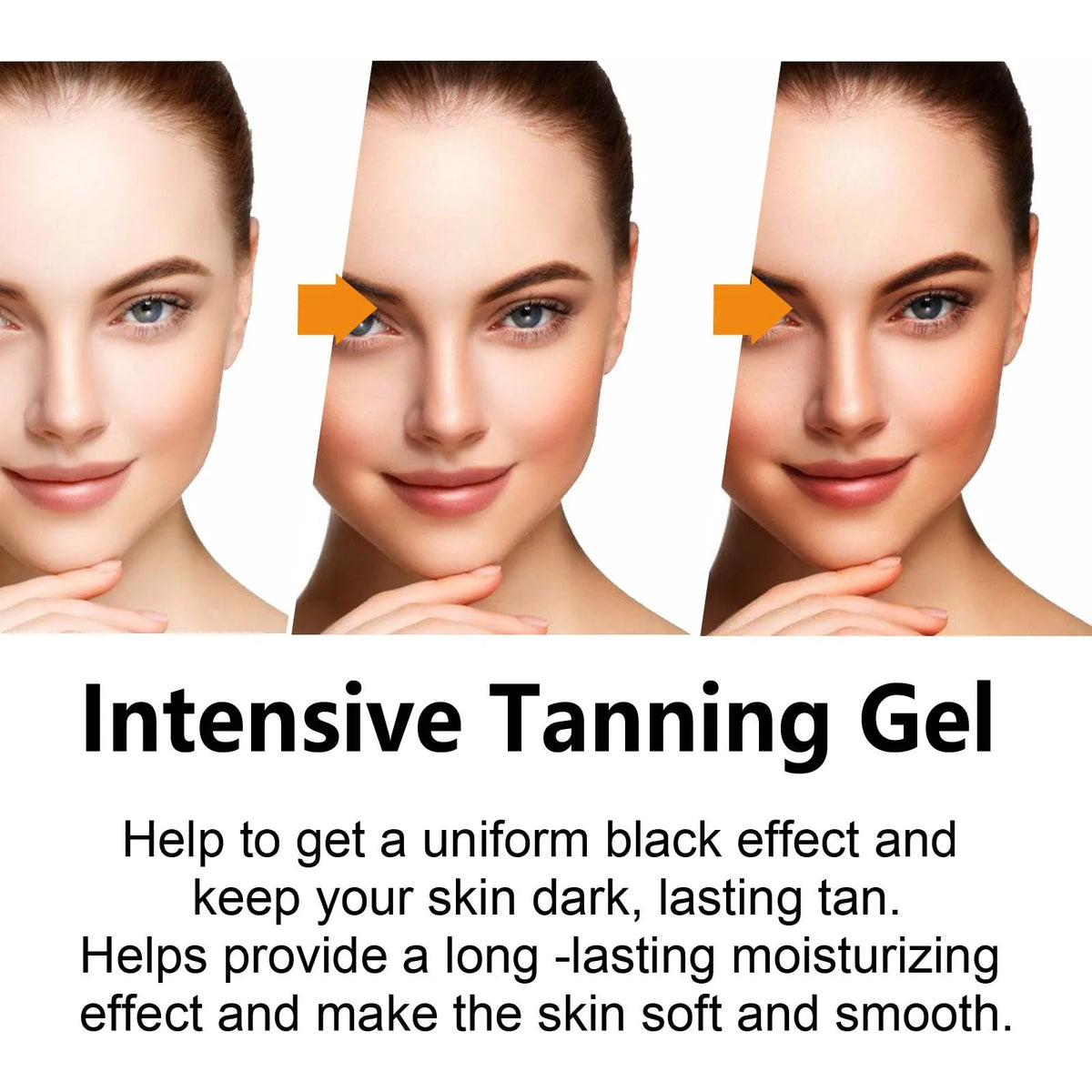 Intensive Tanning Gel - Natural Sunless Bronzer & Skin Hydrating Accelerator