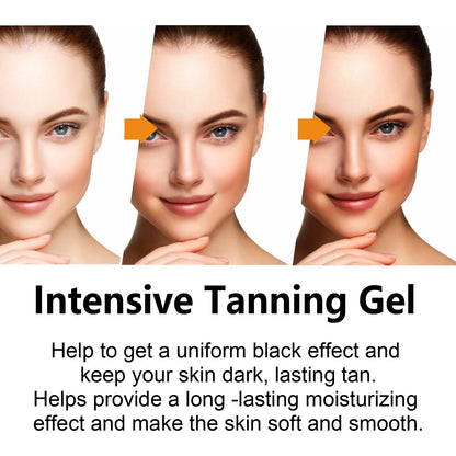 Intensive Tanning Gel - Natural Sunless Bronzer & Skin Hydrating Accelerator