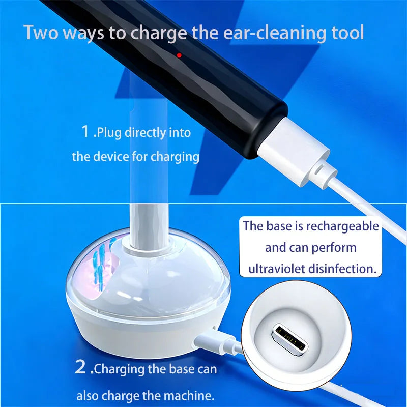 Smart Visual Ear Wax Remover - 1080P HD Camera Otoscope Cleaner - 3