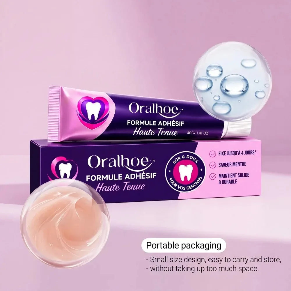 Silicone Denture Reline Cushion - Professional Stabilizing Adhesive Gel - 5