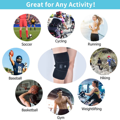 Electric Heated Knee Brace - USB Vibration Therapy & Support Pad