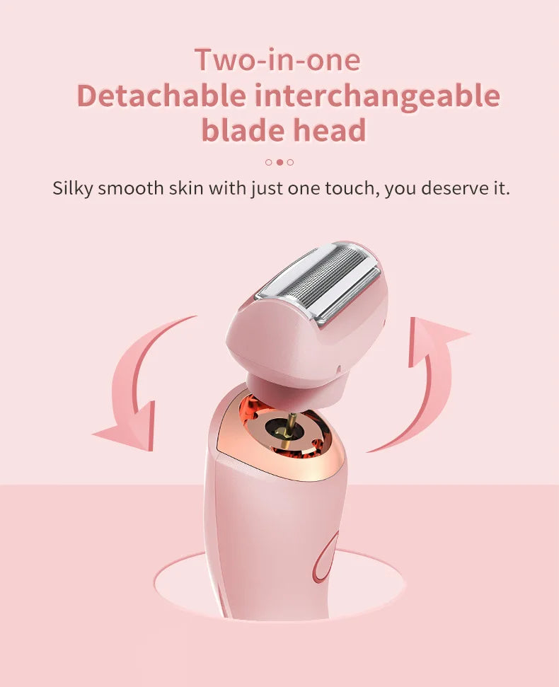 2-in-1 Women’s Electric Shaver & Painless Body Hair Remover - 10