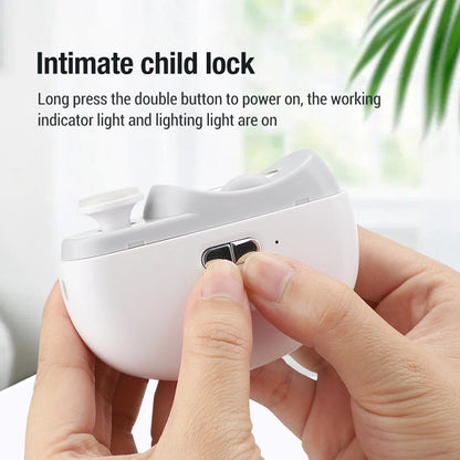 Automatic Electric Nail Clipper with Integrated LED Light & Polisher