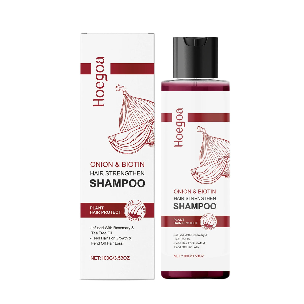 Onion & Biotin Strengthening Shampoo for Hair Growth and Scalp Nourishment