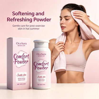 Instant Cooling Body Powder – Sweat-Wicking Anti-Chafe Skin Soothing Powder