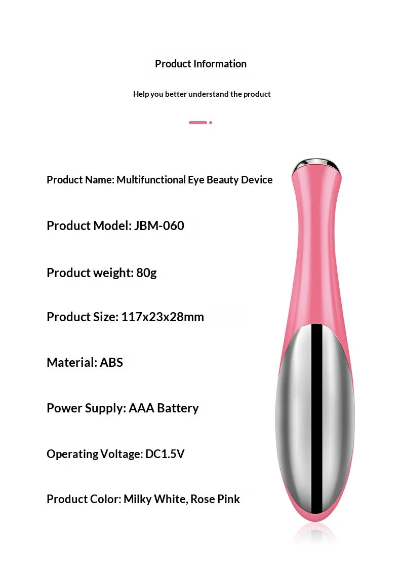 Electric Eye Massager Wand for Dark Circles & Puffiness
