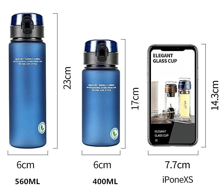 Leak-Proof BPA-Free Sports Water Bottle - Portable Gym & Hiking Bottle
