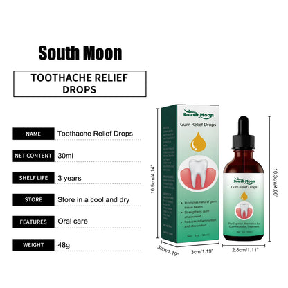 Herbal Toothache and Gum Relief Drops - Oral Care Solution for Pain and Sensitivity