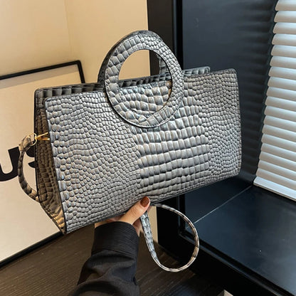 Luxury Crocodile Pattern Tote