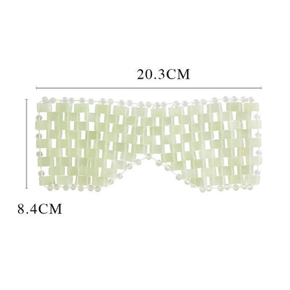 Natural Jade Cooling Eye Mask - Anti-Puffiness & Stress Relief Spa Mask