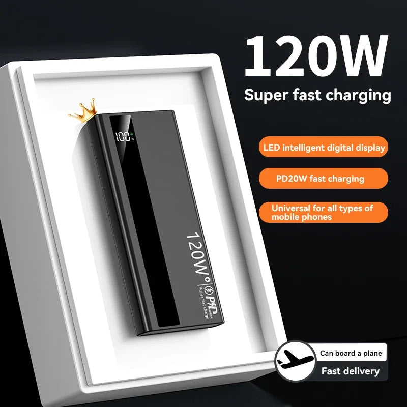 Lenovo 120W 500000mAh Fast Charging Portable Power Bank - 4