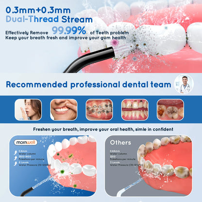 Rechargeable Electric Toothbrush and Water Flosser Combo Oral Care System