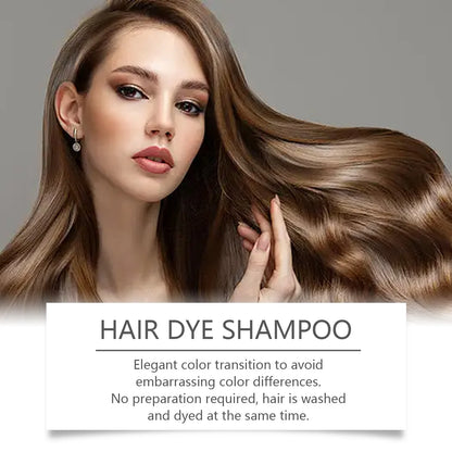 Instant Hair Dye Coloring Shampoo - Nourishing Repair & Grey Hair Coverage