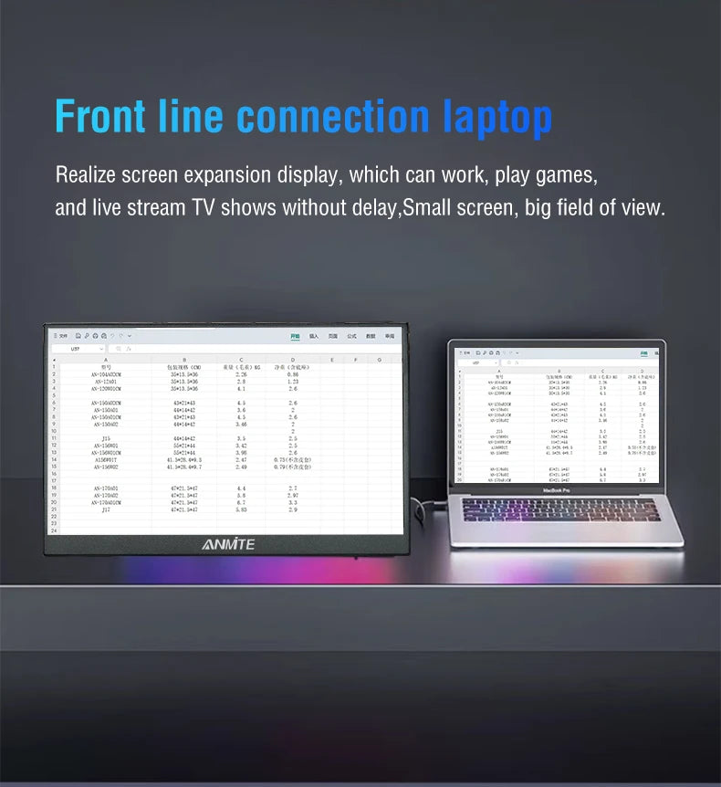15.6" Portable IPS Monitor 1080P HDR - Touch & Non-Touch Options - 12