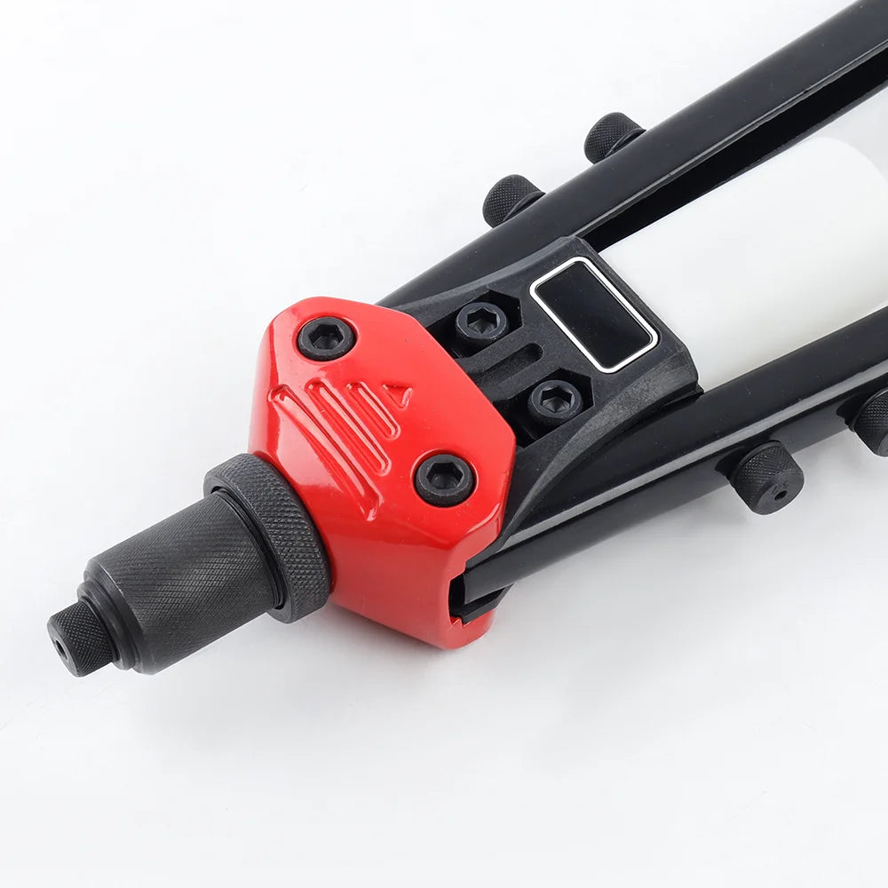 Heavy Duty Manual Pop Rivet Gun Kit - Hand Riveter with 250pcs Rivets & 5 Drill Bits - 4